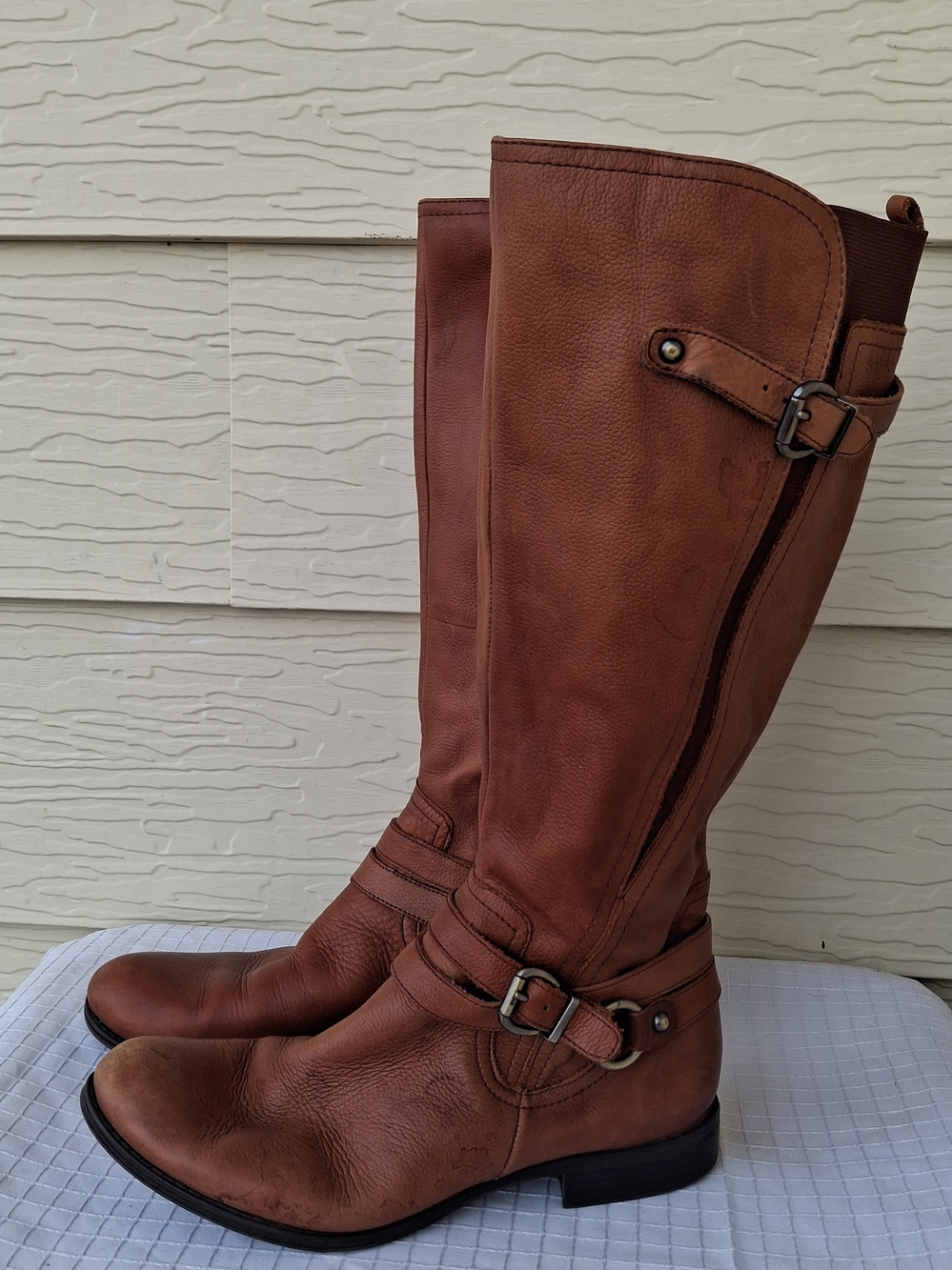 NATURALIZER Jessie Riding Leather Boots SZ 9.5